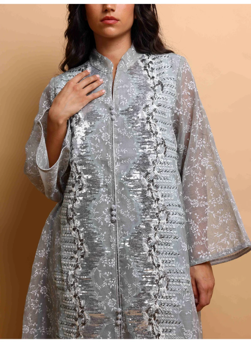 اكسا جلابية نور  أخضر